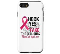 Survivant de Mastectomie avec Ruban Rose pour Lutte Contre Le Cancer du Sein Coque pour iPhone SE (2020) / 7/8