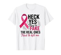 Survivant de Mastectomie avec Ruban Rose pour Lutte Contre Le Cancer du Sein T-Shirt