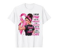 Survivant de Sensibilisation au Cancer du Sein se Battre avec la Foi chrétienne T-Shirt Graphique avec Valeur