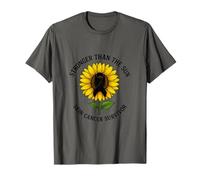 Survivant du Cancer de la Peau en Ruban de Tournesol T-Shirt