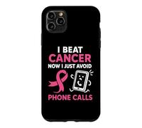 Survivant du Cancer du Sein drôle Ruban Rose Guerrier Antisocial Coque pour iPhone 11 Pro Max