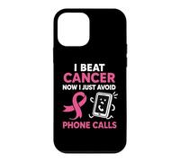 Survivant du Cancer du Sein drôle Ruban Rose Guerrier Antisocial Coque pour iPhone 12 Mini