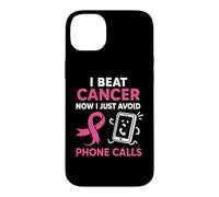 Survivant du Cancer du Sein drôle Ruban Rose Guerrier Antisocial Coque pour iPhone 14 Plus