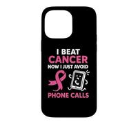 Survivant du Cancer du Sein drôle Ruban Rose Guerrier Antisocial Coque pour iPhone 14 Pro Max