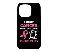 Survivant du Cancer du Sein drôle Ruban Rose Guerrier Antisocial Coque pour iPhone 15 Pro
