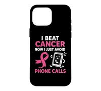 Survivant du Cancer du Sein drôle Ruban Rose Guerrier Antisocial Coque pour iPhone 16 Pro Max