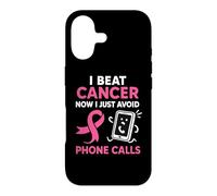 Survivant du Cancer du Sein drôle Ruban Rose Guerrier Antisocial Coque pour iPhone 17