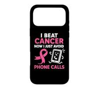 Survivant du Cancer du Sein drôle Ruban Rose Guerrier Antisocial Coque pour iPhone 17 Pro Max