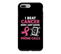 Survivant du Cancer du Sein drôle Ruban Rose Guerrier Antisocial Coque pour iPhone 7 Plus/8 Plus