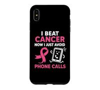 Survivant du Cancer du Sein drôle Ruban Rose Guerrier Antisocial Coque pour iPhone XS Max
