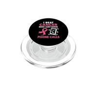 Survivant du Cancer du Sein drôle Ruban Rose Guerrier Antisocial PopSockets PopGrip pour MagSafe
