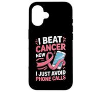 Survivant du Cancer du Sein Ruban Rose Antisocial introverti Coque pour iPhone 16