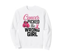 Survivant du Guerrier du Cancer du Sein Rose Sweatshirt