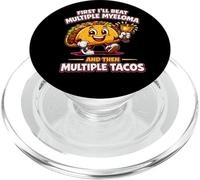 Survivant du myélome Multiple et Tacos - Survivant du Cancer Amusant PopSockets PopGrip pour MagSafe