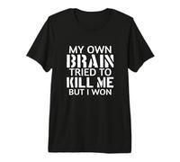 Survivant d'un AVC Stroke Warrior : Mon Propre Cerveau T-Shirt Haut de Gamme