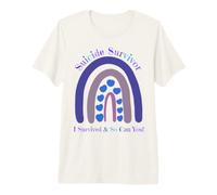 Survivant d'un Suicide, J'Ai survécu et Vous Pouvez Aussi Rainbow Heart Luv T-Shirt Haut de Gamme