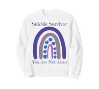 Survivant d'un Suicide, Vous n'êtes Pas Seul | Love Prevention Rainbow Sweatshirt