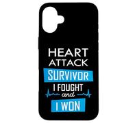 Survivant d'une Crise Cardiaque, J'Ai combattu et J'Ai gagné Coque pour iPhone 16 Plus
