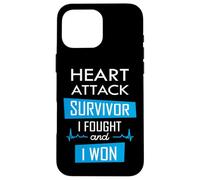 Survivant d'une Crise Cardiaque, J'Ai combattu et J'Ai gagné Coque pour iPhone 16 Pro Max