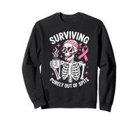 Survivant purement Hors de dépit drôle survivant du Cancer du Sein Sweatshirt
