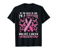 Survivante du Cancer du Sein, Ruban Pink, grâce, Dieu, Prise T-Shirt