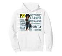 Survivante indépendante Black Girl Power Women Melanin Magic Sweat à Capuche