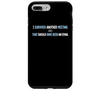 Survived Another Meeting Corporate Office Cubicle Employé Coque pour iPhone 7 Plus/8 Plus