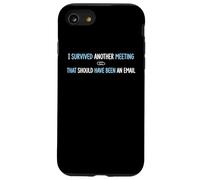 Survived Another Meeting Corporate Office Cubicle Employé Coque pour iPhone SE (2020) / 7/8