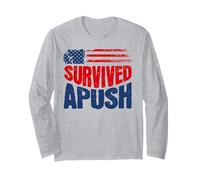 Survived Apush 2026 Funny AP US History Exam Survivor Humour Manche Longue