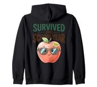 Survived The School Year Summer Teacher Humour End Survival Sweat à Capuche