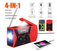Survivez à toutes les tempêtes : radio météo d’urgence, batterie externe 2 000 mAh pour une charge instantanée, conception résistante à