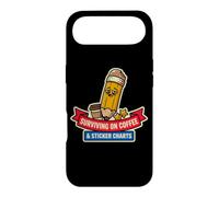 Surviving on Coffee and Stickers Charts Funny Teacher School Coque pour iPhone Air