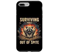 Surviving Purely Out of Spite, T-Shirt Raton Laveur, Animal Amusant Coque pour iPhone 7 Plus/8 Plus