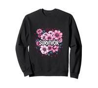 Survivor Ruban Rose pour la Sensibilisation au Cancer du Sein Sweatshirt