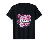 Survivor Ruban Rose pour la Sensibilisation au Cancer du Sein T-Shirt