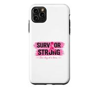 Survivor Ruban Rose pour Sensibilisation au Cancer du Sein Coque pour iPhone 11 Pro Max