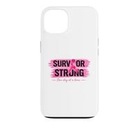 Survivor Ruban Rose pour Sensibilisation au Cancer du Sein Coque pour iPhone 13