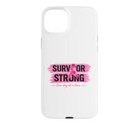 Survivor Ruban Rose pour Sensibilisation au Cancer du Sein Coque pour iPhone 15 Plus