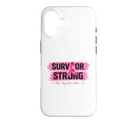 Survivor Ruban Rose pour Sensibilisation au Cancer du Sein Coque pour iPhone 16