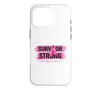 Survivor Ruban Rose pour Sensibilisation au Cancer du Sein Coque pour iPhone 16 Pro