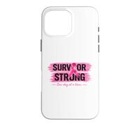Survivor Ruban Rose pour Sensibilisation au Cancer du Sein Coque pour iPhone 16 Pro Max