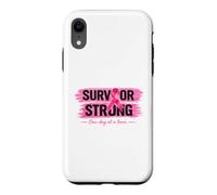 Survivor Ruban Rose pour Sensibilisation au Cancer du Sein Coque pour iPhone XR