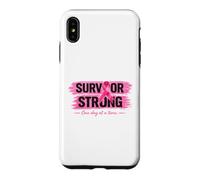 Survivor Ruban Rose pour Sensibilisation au Cancer du Sein Coque pour iPhone XS Max