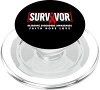 Survivor - Sensibilisation aux Troubles des saignements PopSockets PopGrip pour MagSafe