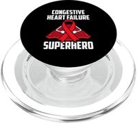 Survivor Warrior Fighter Survivor Fighter Congestive Heart Failure Superhero PopSockets PopGrip pour MagSafe