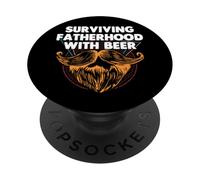 Survivre à la paternité avec Un père Buveur de bière PopSockets PopGrip Adhésif
