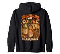 Survivre au Café Teacher Mom Force Retro Sweat à Capuche
