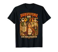 Survivre au Café Teacher Mom Force Retro T-Shirt
