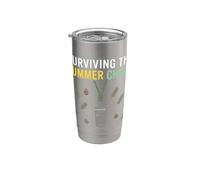 Survivre au camp du chaos d'été Gobelet isotherme en acier inoxydable double paroi