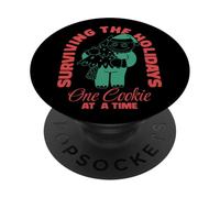 Survivre aux fêtes Un Cookie à la Fois PopSockets PopGrip Adhésif